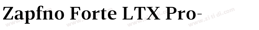 Zapfno Forte LTX Pro字体转换